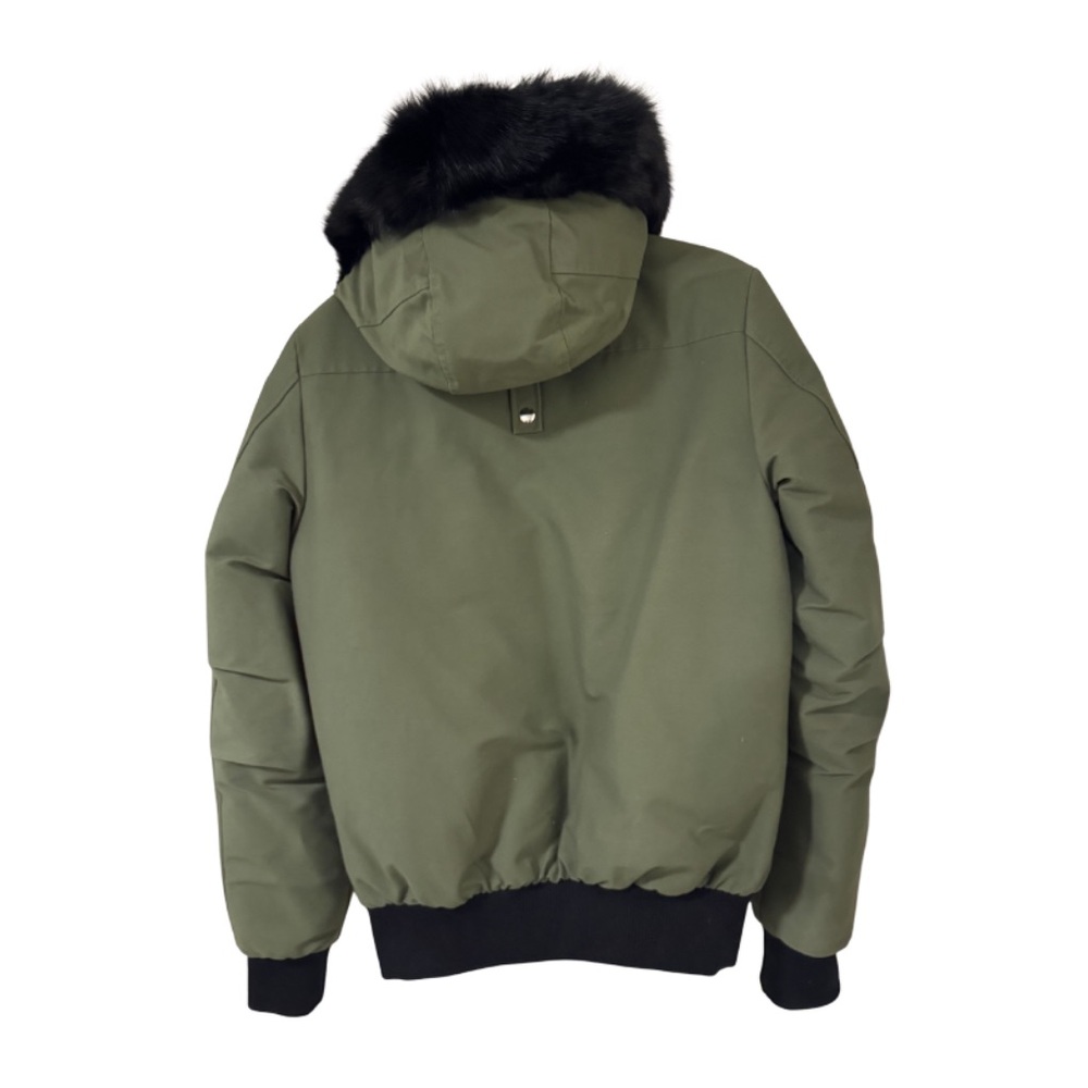 MENS MOOSE KNUCKLES ORIGINAL BALLISTIC FOX FUR TRIM BOMBER JACKET - Picture 3 of 7